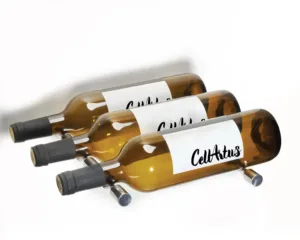 Kala Label View Three Bottle Deep Wine Pegs (Pair) (Blue Collection)