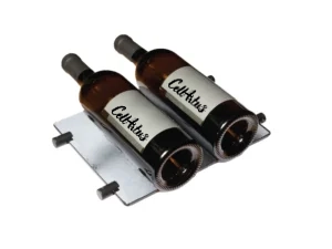 2 Bottle Glass Cradle with Clips for Float Wine Display System