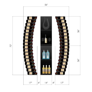 THE WINE BAR CURVED VINdustry Wine Wall