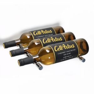 Kala Label View Three Bottle Deep Wine Pegs (Pair) (Blue Collection)