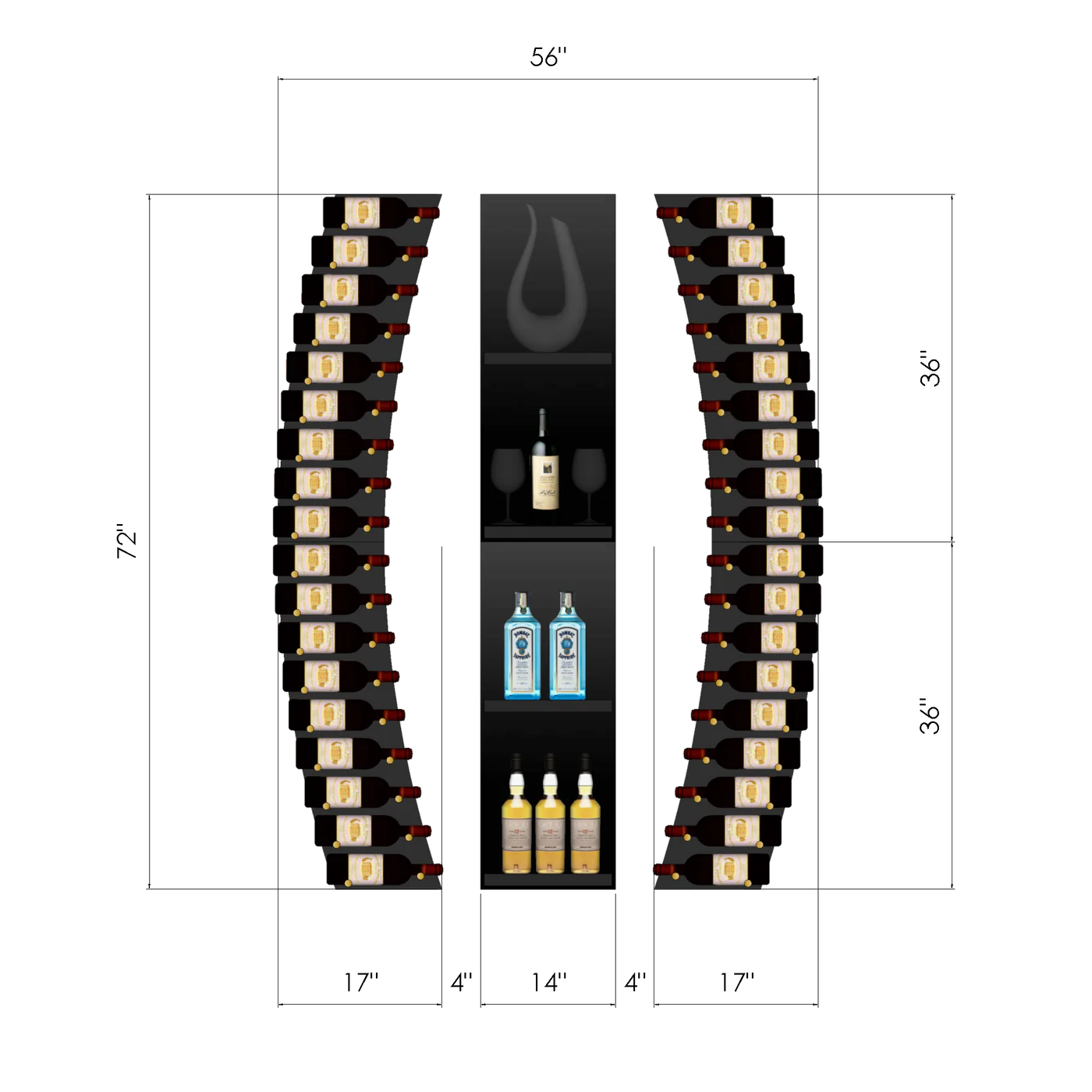 THEWINEBARCURVEDWineWallBlack-1DwithDimensions_3.webp