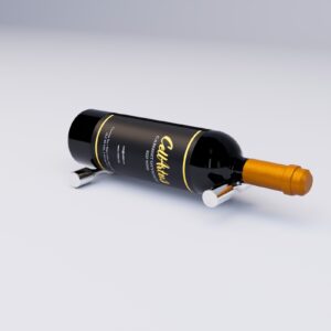 Kala Label View Single Bottle Deep Wine Pegs (Pair) (Blue Collection)