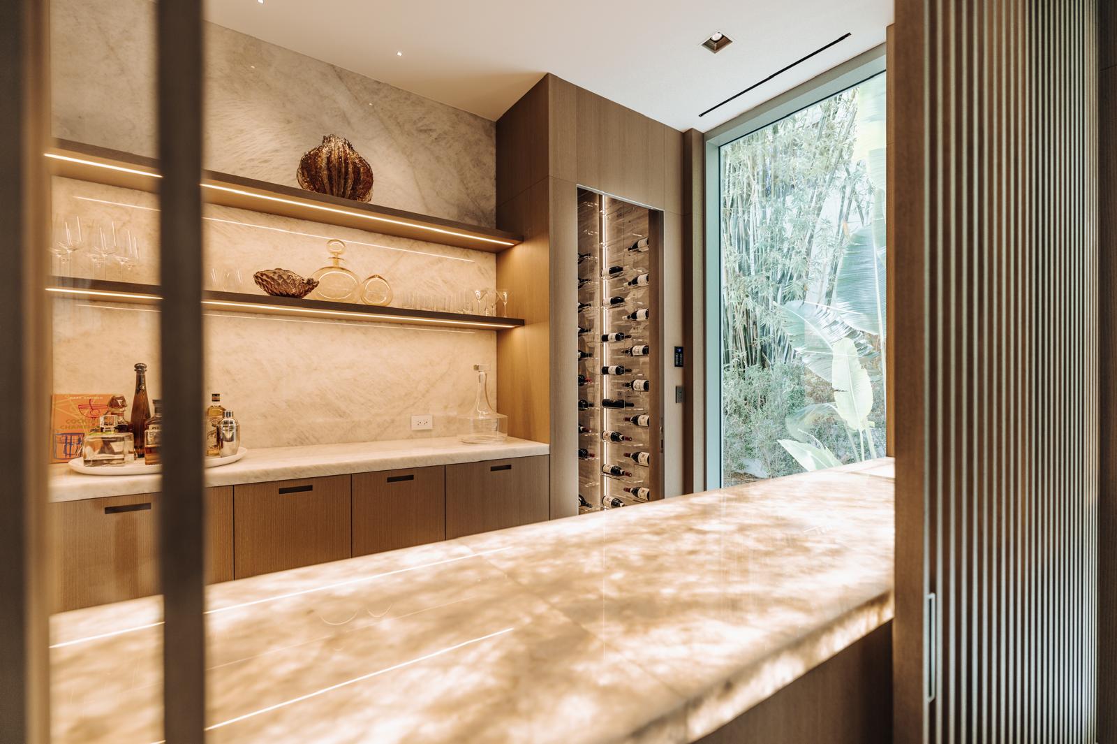 Luxury custom bar and cigar room by CellArtus